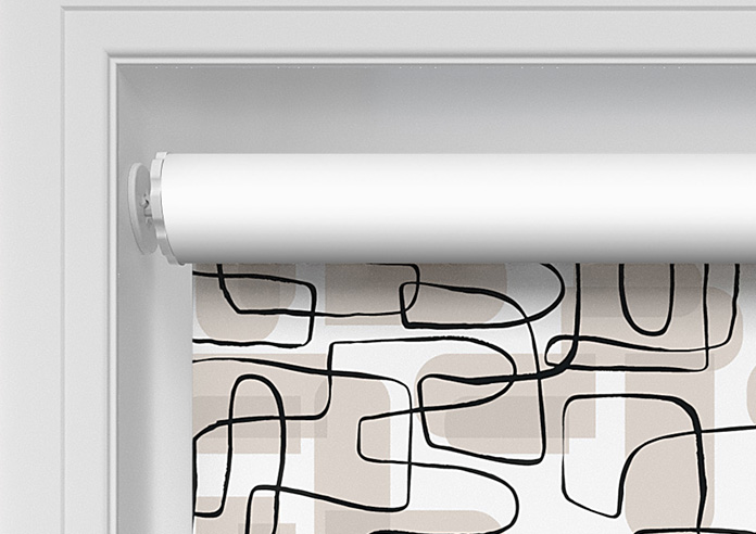 Meander, Beige - Twist&Fit Roller Blind - Image 10